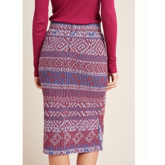 Anthropologie {Maeve} Carolina Knit Pencil Skirt - Picture 3 of 10
